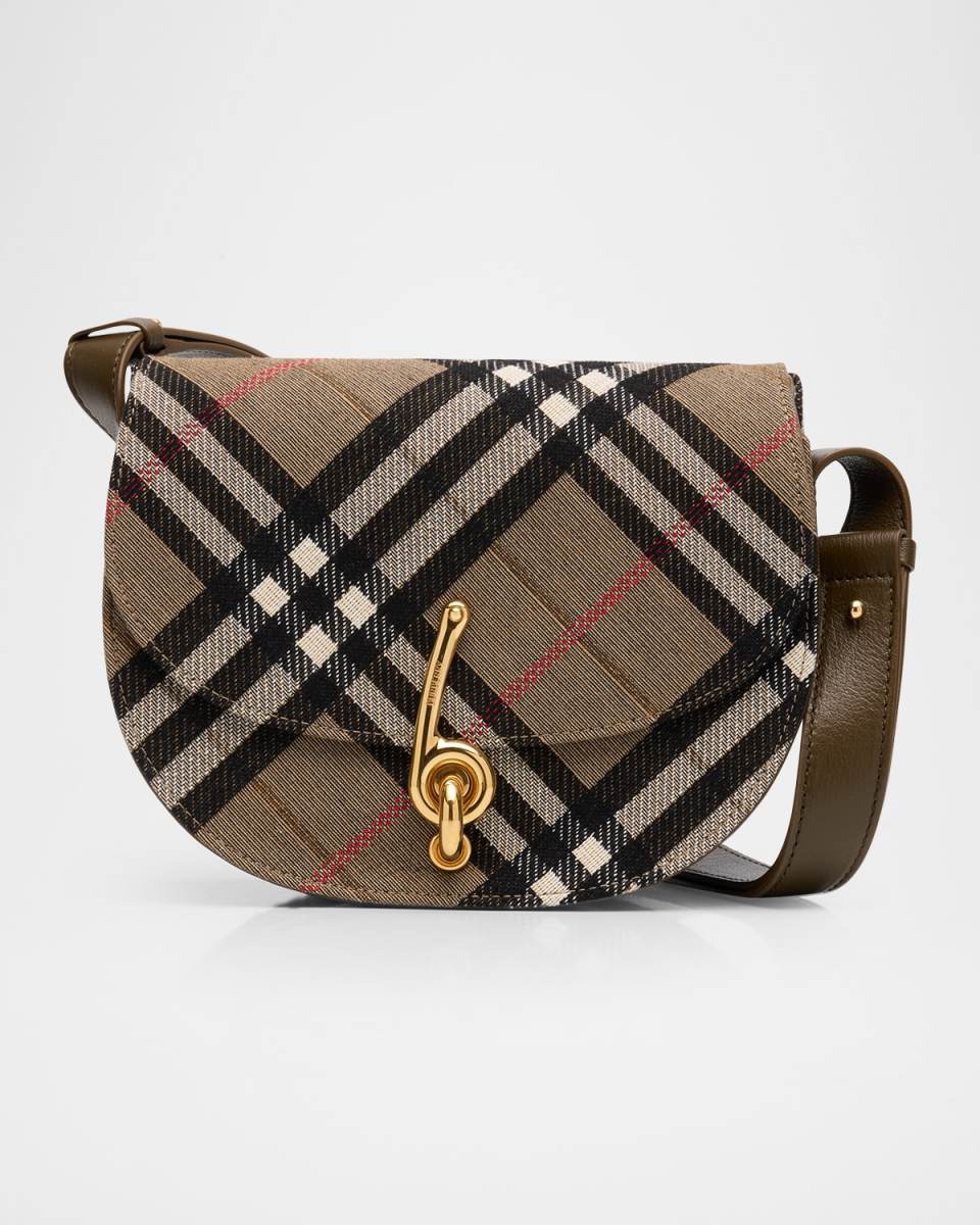 Bridle Small Check Saddle Shoulder Bag
